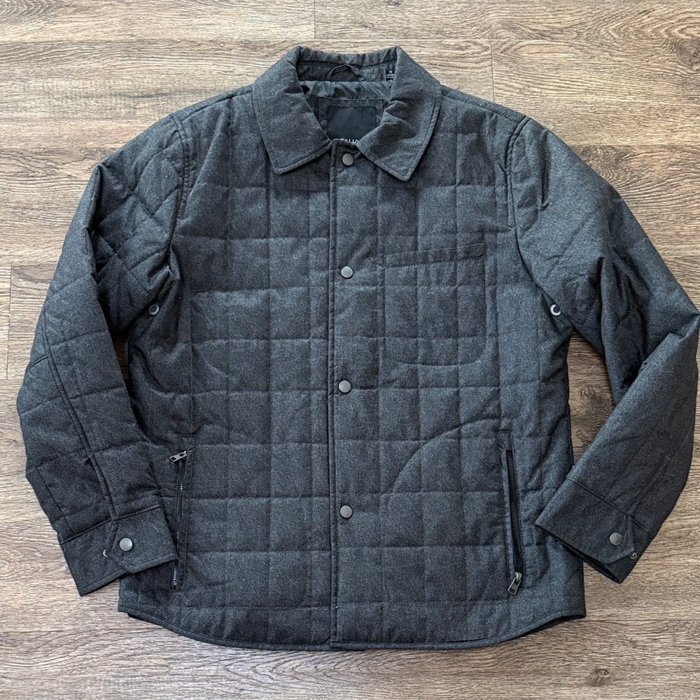 Tahari Men's Charcoal Quilted Jacket